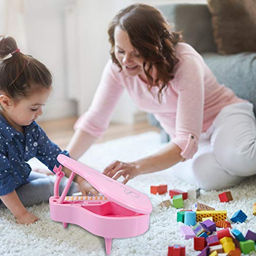 BAOLI Piano Keyboard Birthday Gift Toddler Multi Functional Electronic Instrument - Musical Toy with Microphone 31 Keys (Pink, Medium) - Thumbnail 2
