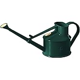Haws Handy Plastic Watering Can, Mini Water Can for Indoor Plants, Succulents and Flowers, Green, 1 Pint