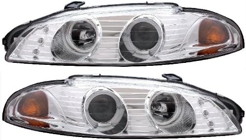 CG Motor 02-AZ-ME97-PCC-G2-1R-A Chrome Clear Amber G2 1 Halo Projector Head Light