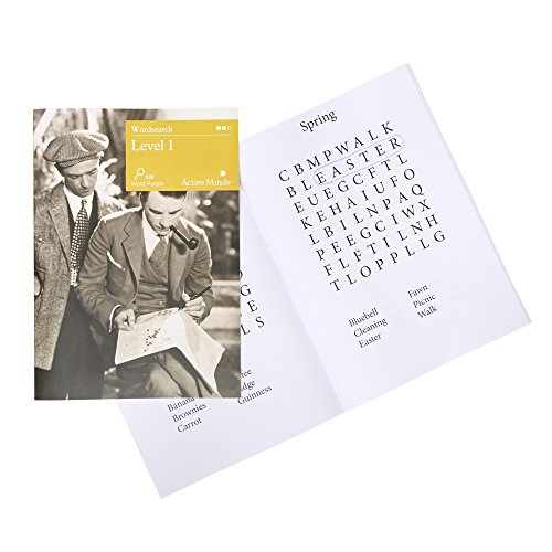 Level 1 Word Search Puzzle Book by Active Minds | Specialist Alzheimer's/Dementia Puzzle & Games - Great for Stimulating & Engaging the Mind