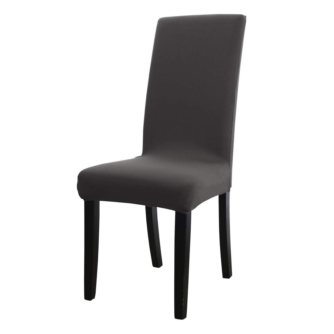 sourcing map High Back Dining Chair Covers, Stretch Removable Washable Bar Stool Slipcovers/Protectors, Spandex Chair Covers for Dining Room Kitchen Party Wedding Decoration Black