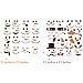 Mozamy Creative Snowman Wall Decals - Snowman Faces, Refrigerator & Pantry Decals - Winter Decor & Christmas Decorations
