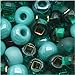 Jablonex Czech Glass Seed Beads Size 6/0 (1 Ounce) (Turquoise Fetish, 6/0)