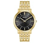 Bulova Men's 40mm Classic Ultra-Slim Stainless Steel Goldtone Bracelet Watch