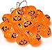 GiBot Halloween Pumpkin Lights Lanterns, 20 LED 6.9 feet Battery Powered Pumpkin String Lights 3D Jack o Lantern Halloween Pumpkin Lights Decor for Indoor Outdoor Party Ideas, Orange