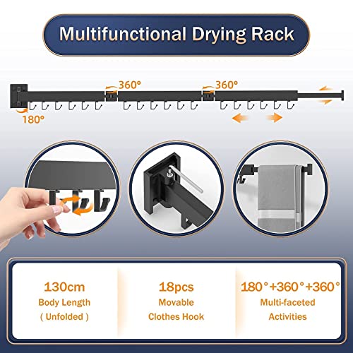 Wall Mounted Clothes Drying Rack,Laundry Drying Rack,Drying Rack