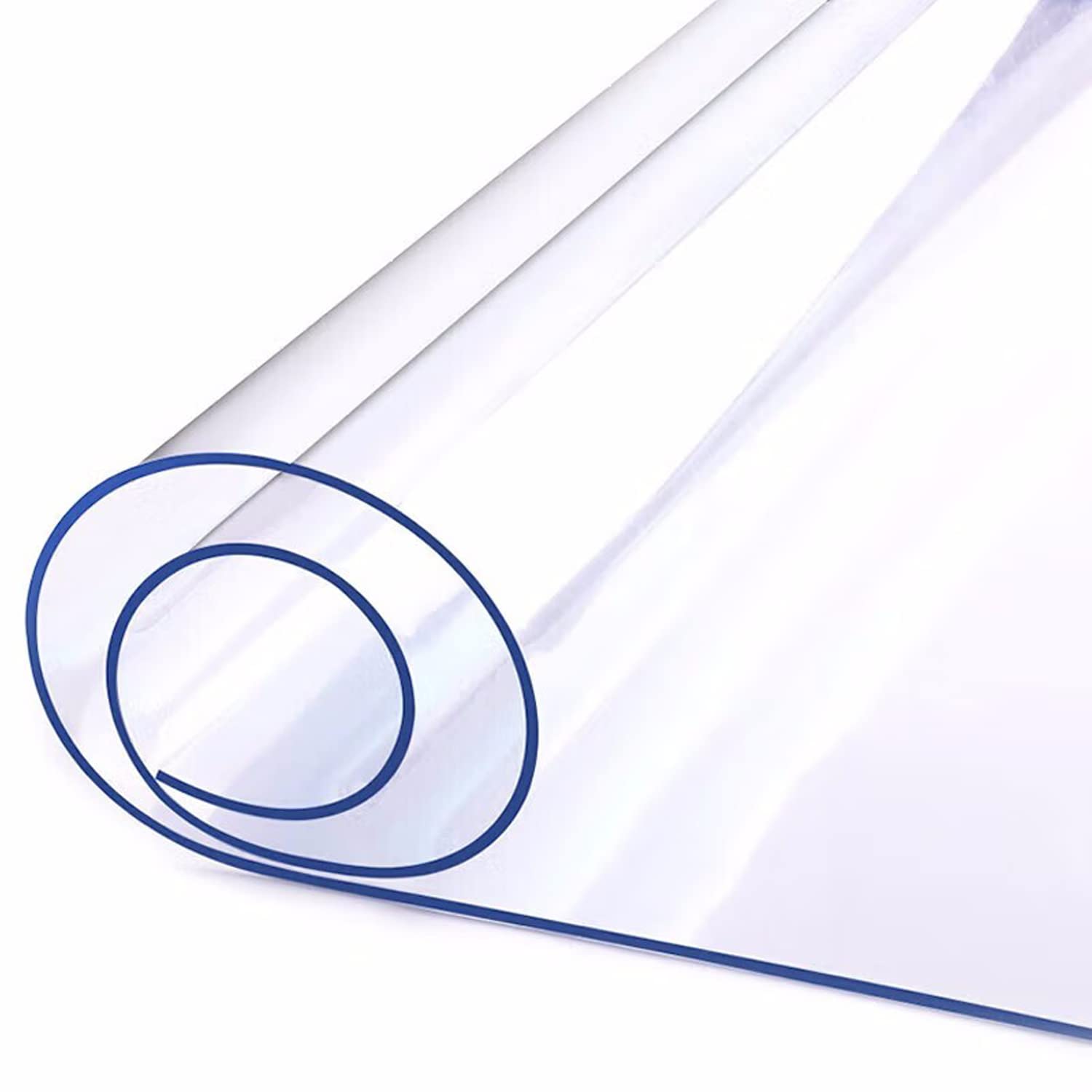 Transparent Table Film, 2 mm Thick, Crystal Clear Film, Tablecloth Transparent PVC Protective Film, Table Protector, Washable, Waterproof, Clear Tablecloth, 200 x 100 cm