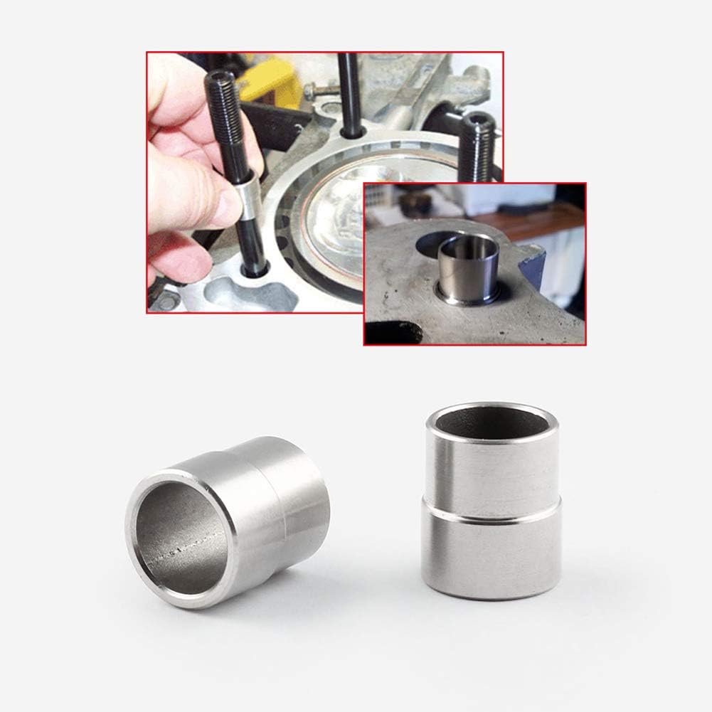 YSHtanj Head Dowel Pins Car Interior Parts Repair Tool 2Pcs Head Dowel Pins for Honda B16 B18 B20 Civic GSR B20 B18 B18A B18B LS/VTEC - Silver