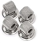Bullseye Office- Pen Holder Magnet (4 Pack)- Stainless Steel Magnetic Pen Holder as Fridge and Whiteboard Accessories, Magnetic Pen and Marker Clip