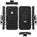 Google Pixel XL Case, LK [Heavy Duty] Black Armor Holster Defender Full Body Protective Hybrid Cases Cover with Kickstand & Belt Clip
