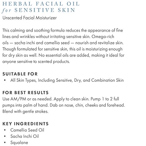 Annmarie Gianni - Herbal Facial Oil for Sensisitve Skin Unscented 15ml