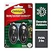 Command Outdoor 3 lb Capacity Medium Terrace Hooks, Black, Water-Resistant Strips, 2 hooks, 4 strips, Decorate Damage-Free (17086S-AWES) primary