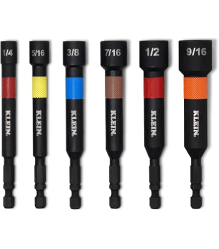 Amazon.com: Klein Tools 32925S Nut Setter Set, Magnetic Impact