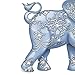 Thomas Kinkade Dazzling Delight: Collectible Elephant Figurine With Swarovski Crystal by The Hamilton Collection