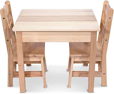 child's table chairs wooden