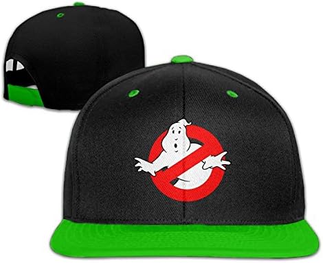 Kualday Kid's Ghostbusters Plain Adjustable Snapback Hats Caps KellyGreen
