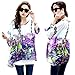 HP95(TM) Women's Bohemian Style Batwing Sleeve Chiffon Beach Loose Shirt (#Purple,X-Large)