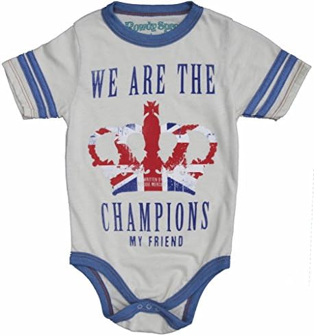 ROWDY SPROUT QUEEN "WE ARE THE CHAMPIONS" VARSITY ONESIE (3-6M)