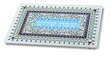 Dorit Judaica Tempered Glass Shabbat  Challah Board - Colorful Shabbat Shalom Pomegranate (I6)