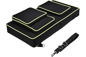 Seracle Carrying Case Portable Bag Travelling Case Compatible with DDJ FLX10 / DDJ 1000 / DDJ 1000SRT Portable Controller and DJ Headphone (Black)