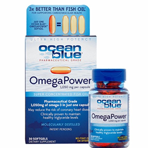 Ocean Blue Professional OmegaPower - 30 Count (2 Pack) - Omega 3-1050mg EFA Ocean Blue Professional OmegaPower - 30 Count (2 Pack) - Omega 3-1050mg EFA