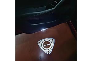 uunonaha 2 Pcs RX8 Welcome Light Car Door Projection LED Door Shadow Light Puddle Lights Compatible for RX8 Accessories