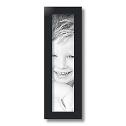 ArtToFrames 4x16 Inch Black Picture Frame, This