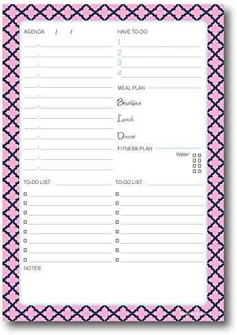 Daily to-Do Planning Notepad (Size A5) (Pink)