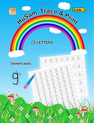 HuSam Trace and Print : LETTERS ( lowercase ) ( Grade 2 ) ( handwriting tracing printing alphabet practice workbook )