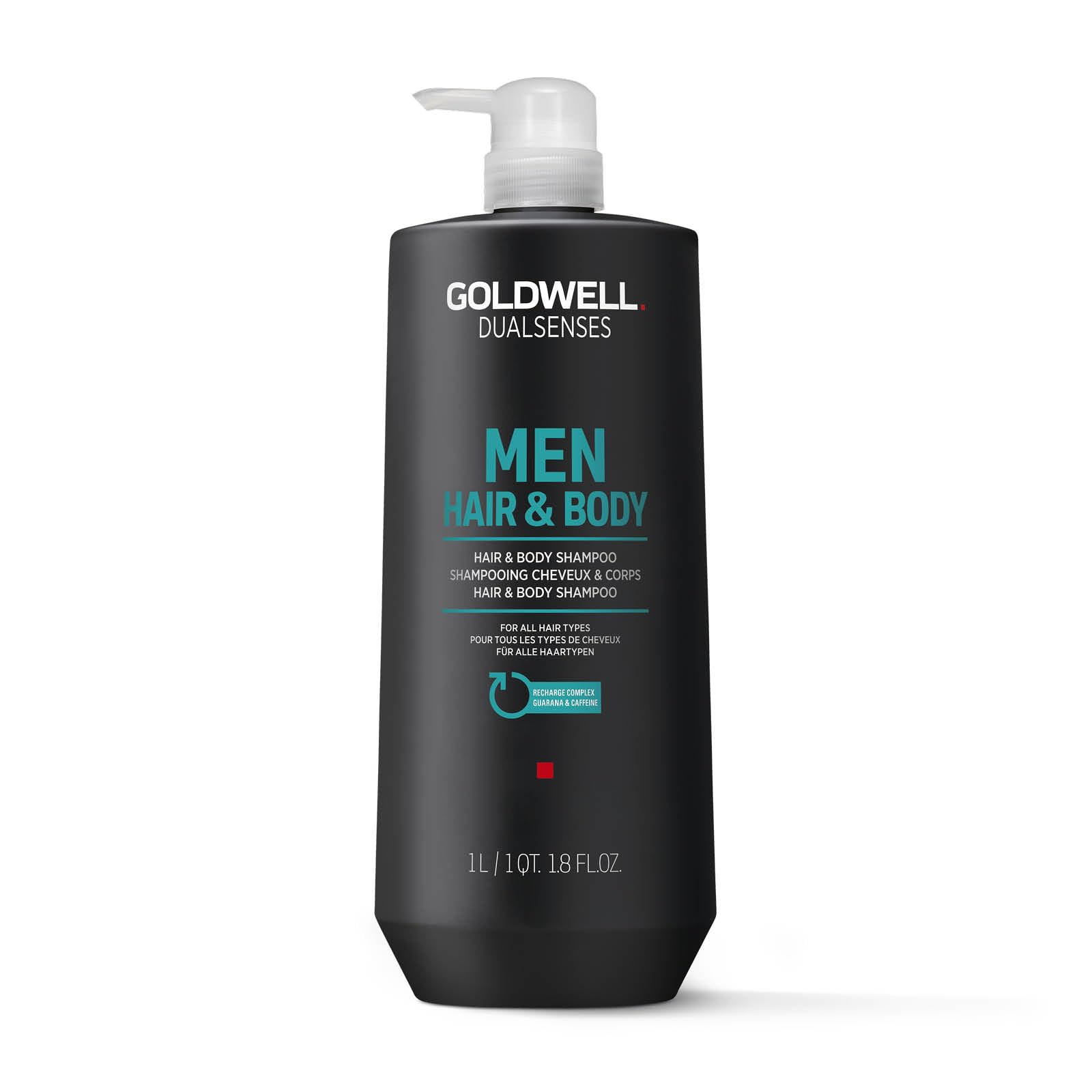 Goldwell Dualsenses Men Hair & Body Shampoo, Cleanses & Revitalizes Hair & Skin, 1L