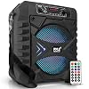 Portable Bluetooth PA Speaker System – 300W Rechargeable Outdoor Bluetooth Speaker Portable PA System w/ 8” Subwoofer…