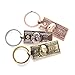 $100 Hundred Dollar Bill NY Keychain Silver & Bronze US Souvenir Gift Key Ring (Pack of 3 color)