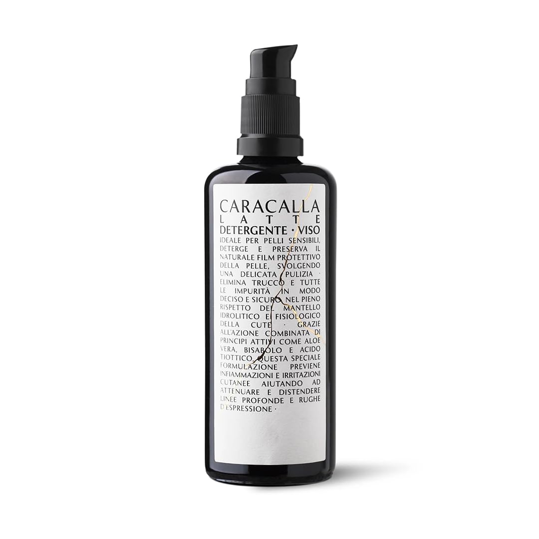 CARACALLA Luxury Edition - Facial Cleansing Milk - Delicate and Sensitive Skin - Aloe Vera, Vitamin E and F, Calendula - Soothing, Moisturising, Nourishing - Made in Italy - 30 ml