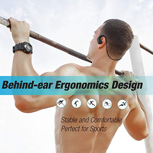 DACOM Bluetooth Headphones Wireless Sport Earphones for Running IPX7 Waterproof Earbuds, HD Stereo in Ear Headsets, 8 Hour Playtime CVC6.0 Smart Noise Cancelling Comfy for Gym Running Workout