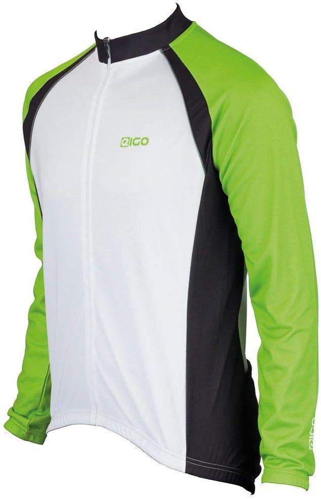 EIGO Logic mens l/s jersey Green/White