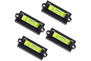 WOYISEPG 4Pcs Bubble Spirit Level RV Standard Levels with Mounting Holes RV Levelers Leveling Tool for RV Camper, Travel Trailer, Camping, Truck, Motorhome (Set-A)