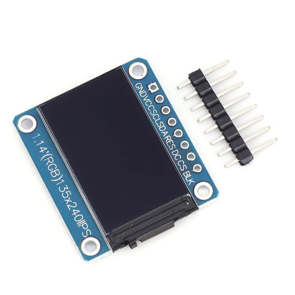 1.14-inch TFT LCD Display Module (IPS, 135x240 Resolution) - 8-Pin ST7789 High-Quality Screen Component for Electronics