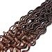3 Packs/Lot Faux Locs Crochet Hair Braids 24 Roots/Pack Goddess Faux Locs with Curly Ends Deep Wave Crochet Twist Synthetic Braiding Hair Extension (3 Packs,1B/30)
