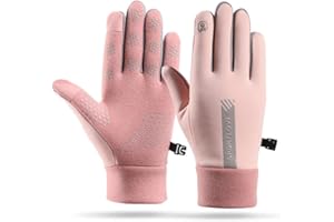Winter Gloves for Women Thermal Touchscreen - Waterproof Windproof Cold Weather Riding Gloves with Thermal Lining, Anti-Slip 