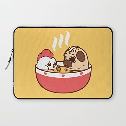 Eratio Chicken Noodle Puglie Soup Neoprene Laptop Sleeve 15 Inch Macbook Air Case Macbook Pro Sleeve and 15 Inch Laptop Bag
