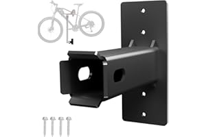 HANGEASE Wall Mount Bike Rack Hitch Cargo Carrier Bicycle Receiver Storage Store Hanging Garage Organizer Trailer Holder Accessories Bracket Heavy Duty Holds Max 300 Lbs Easy to Load Secure 2 inch