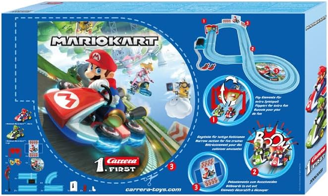 - 20063028 Circuito de Coches Nintendo Mario Kart de 2.9 m, Escala 1:50, Multicolor, 114 x 87.5 cm
