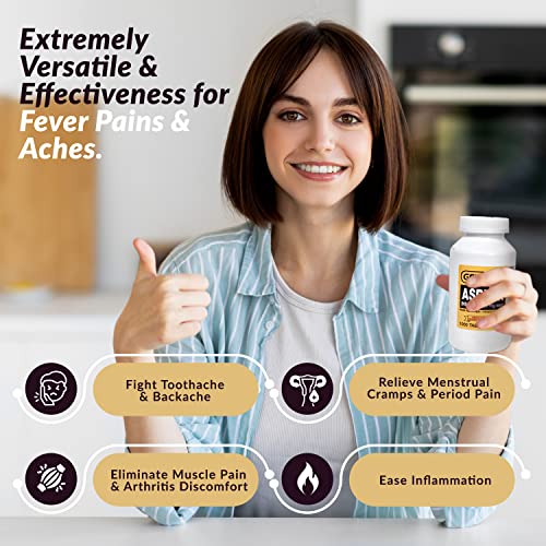 GeriCare Aspirin Tablets 325mg Pain Reliever And Fever Reducer