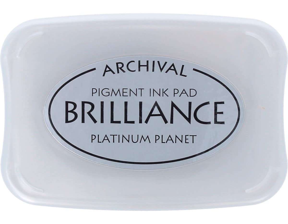 Tsukineko Brilliance Ink Pad, Platinum Planet,BIP92