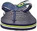 Havaianas Kid's Brazil Logo Flip Flop Sandal, Navy Blue, 2 M US Little Kid