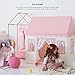 PETITE MAISON Kids Play House Tent with 100% Cotton Fabric & 5 Windows - Hand Made Premium Quality Play Tent for Indoor & Outdoor - Light and Easy to Assembly - Best Birthday Gift - Pink