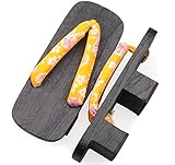 Lemail wig Womens Japanese Style Wooden Geta Clogs Sandals Footwear