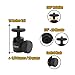 Mini Ball Head for Photo, Video, Lighting and VR, works with iPhone, Android, Smartphone, Action Camera, Digital Camera, HTC Vive, has All Metal Construction and 1/4