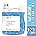 Amazon Brand - Solimo Concentrated Liquid Laundry Detergent, Clean Linen, 128 Loads, 96 Fl Oz