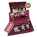 Isabella Dora Special Deal! Jewellery Travel Roll – Velvet Pouch Storage to Keep Expensive Pieces Safe (Sangria Red)
